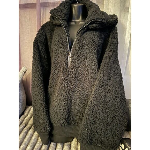 Nwt victorias secret VS plush half zip fleece sweatshirt - Picture 5 of 7